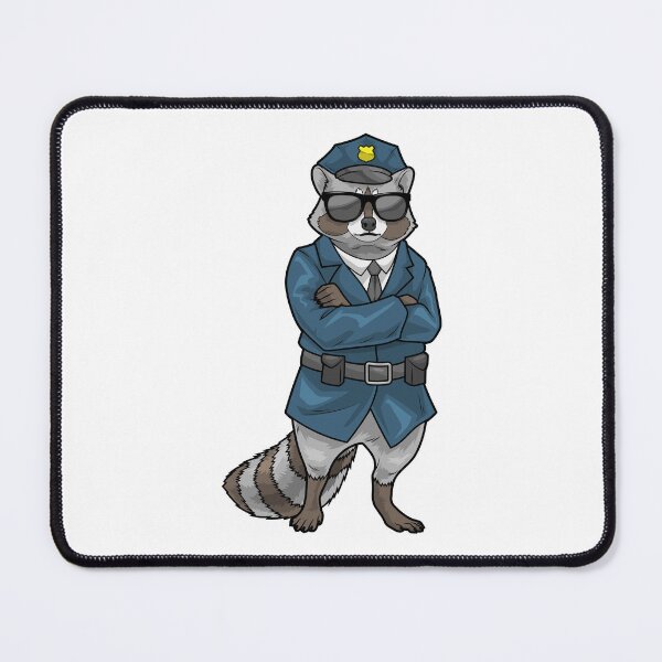 Item preview, Raccoon Cop Sunglasses Police designed and sold by Snabdesign84.