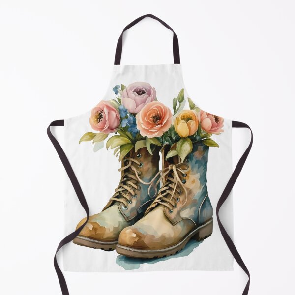Item preview, Floral Boots – Rustic Watercolor Flowers in Boots Design designed and sold by DesignArtist.ia.