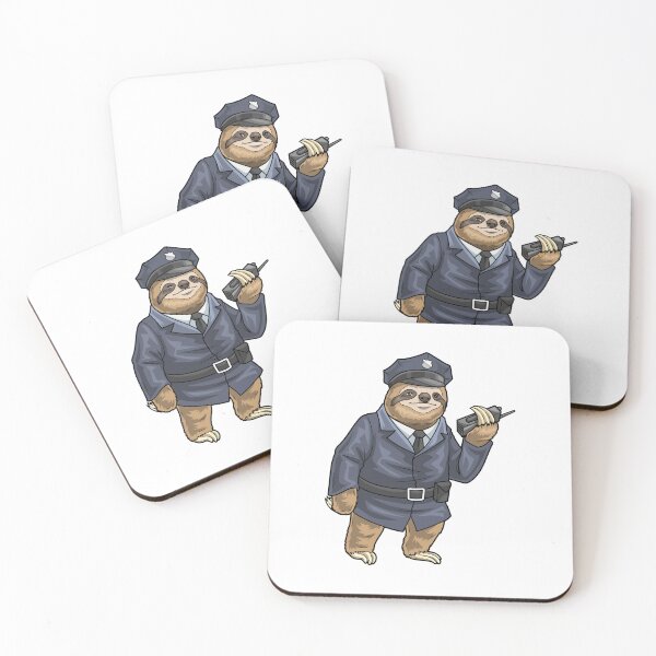 Item preview, Sloth Cop Microphone Police designed and sold by Snabdesign84.