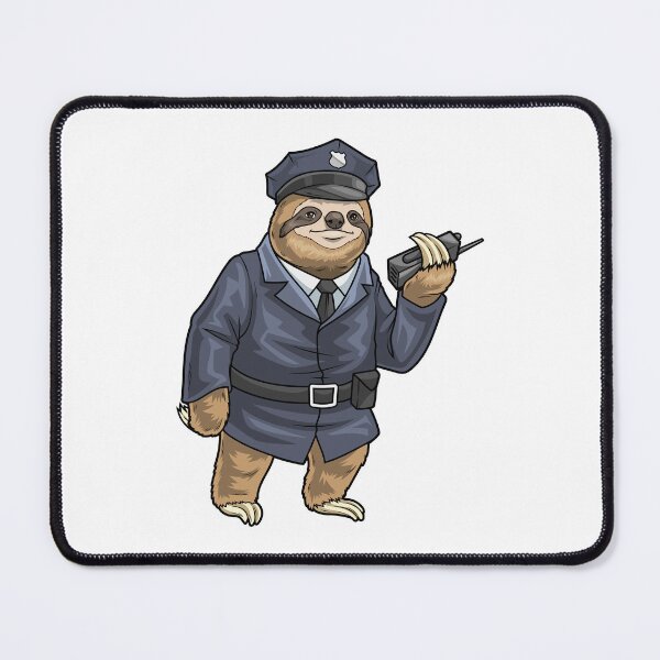 Item preview, Sloth Cop Microphone Police designed and sold by Snabdesign84.
