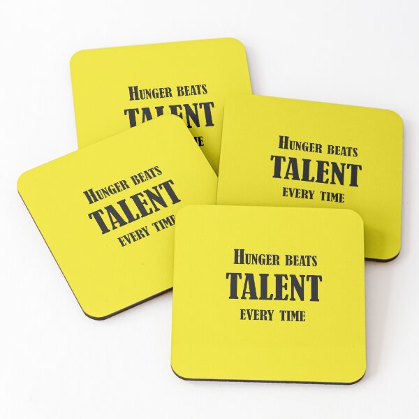 Item preview, Hunger Beats Talent Every Time – Motivation Quote Design designed and sold by ArtNestVerse.