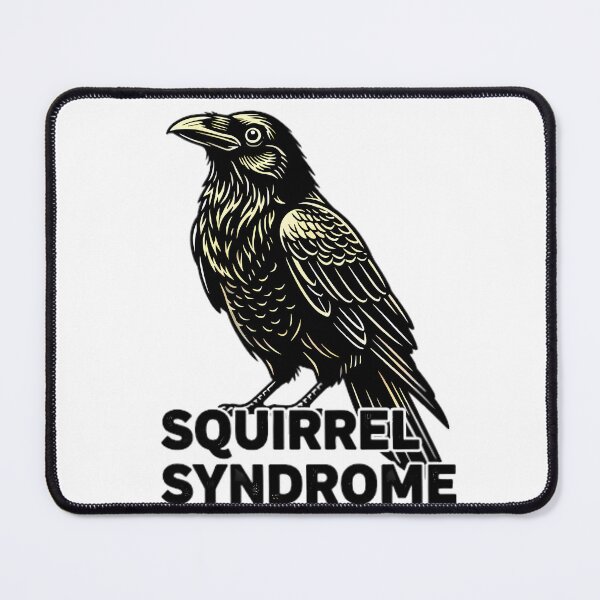 Item preview, Squirrel Syndrome Crow designed and sold by Linework Studio.