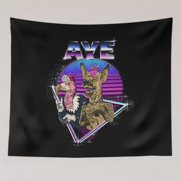 Item preview, Aye - Tatooed Hyena And Vulture Doing Some New Generation Trap Rap designed and sold by HAYLEECARL.
