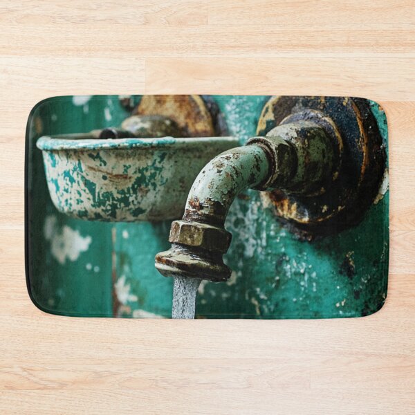 Item preview, Rustic Faucet with Running Water – Vintage Industrial Photography designed and sold by mliotard.