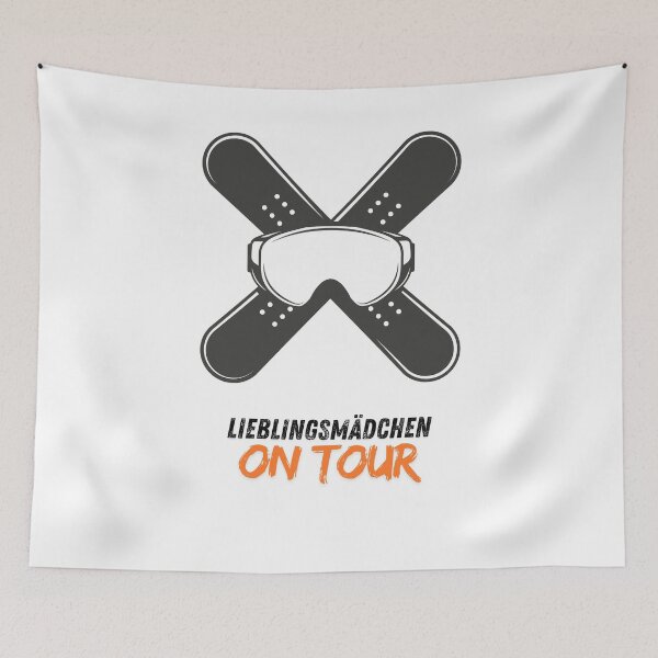 Item preview, Snowboard Design – On Tour | Cool winter sports & snowboarder motif designed and sold by Lieblingsmädchen.