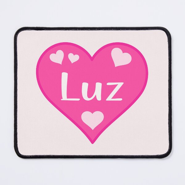 Item preview, Luz Name Pink Heart  designed and sold by Jeallan Designs.