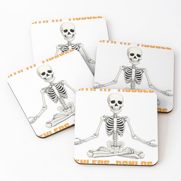 Item preview, Bendy Skeleton Yoga Pose for EDS Awareness designed and sold by FLARE.