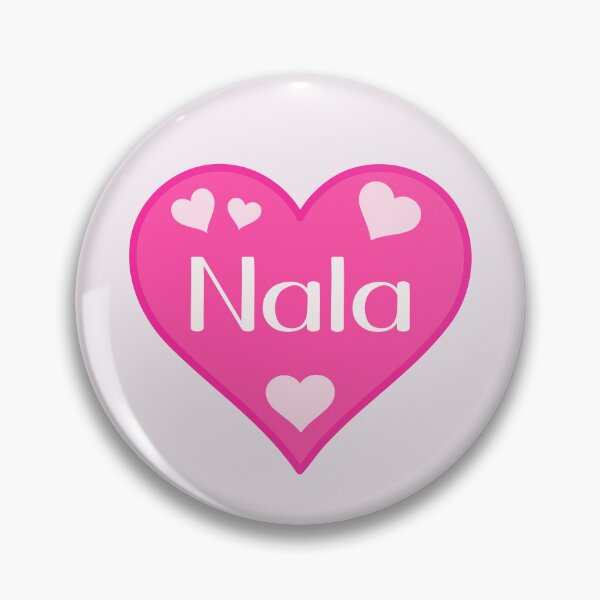 Item preview, Nala Name Pink Heart  designed and sold by Jeallan Designs.