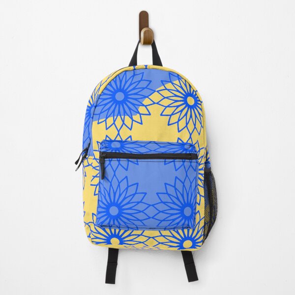 Item preview, Newest abstract pattern geometric design blue and yellow designed and sold by Swati's Digital Den.