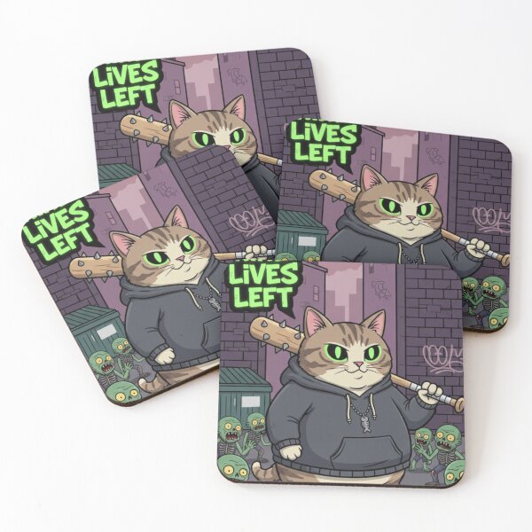 Item preview, Zombie Apocalypse Cat Horror Undead Kitty Halloween Design designed and sold by Neko-Doodle-co.