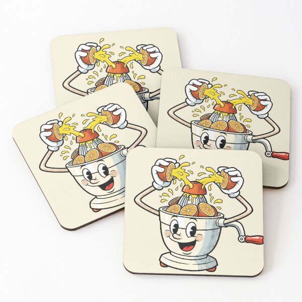 Item preview, Retro Citrus Juicer Cartoon – Funny Orange Squeezer Vintage Art designed and sold by Imaginationbeyond.