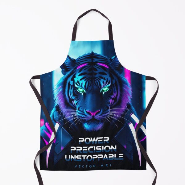 Item preview, Cyber Tiger – Neon Power Unleashed designed and sold by FusionArtStyle.