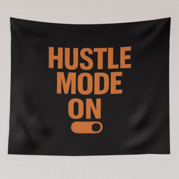 Item preview, HUSTLE MODE ON - slogan designed and sold by PROJEKT CERTPRO.