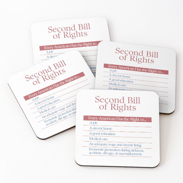 Item preview, FDR's Second Bill of Rights | Retro Style Design designed and sold by leftyshirts.