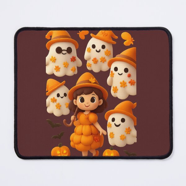 Item preview, Pumpkin Magic & Ghost FriendsMagie Citrouille & Fantômes Amis designed and sold by Drawingshirts.