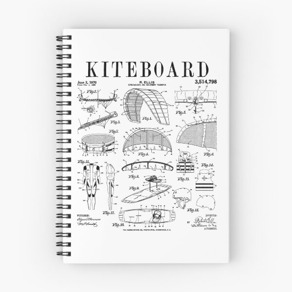 Item preview, Kiteboarding Kitesurfing Kiteboard Surfer Vintage Patent designed and sold by GrandeDuc.