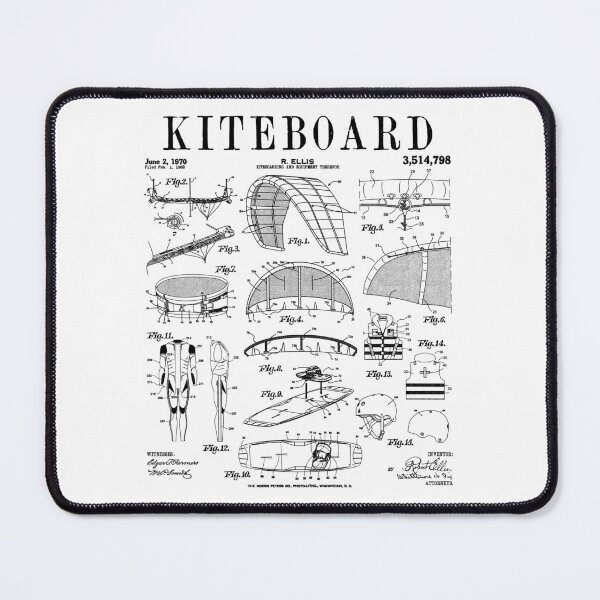 Item preview, Kiteboarding Kitesurfing Kiteboard Surfer Vintage Patent designed and sold by GrandeDuc.