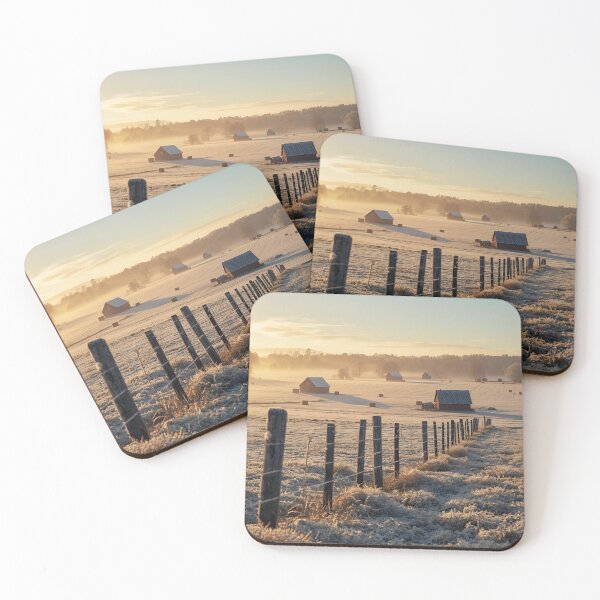 Item preview, Crisp Winter morning on the Farm designed and sold by RisingWolfStudio.