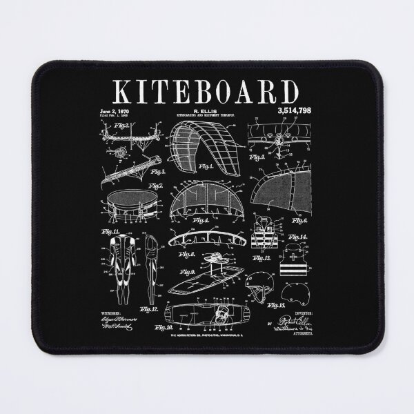 Item preview, Kiteboarding Kitesurfing Kiteboard Surfer Vintage Patent designed and sold by GrandeDuc.