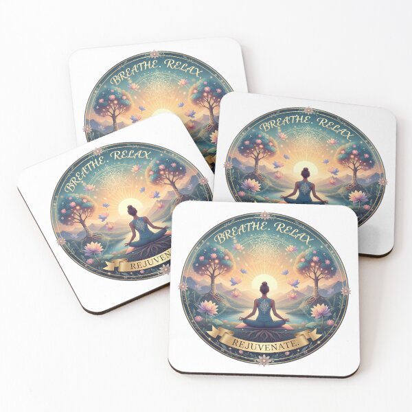 Item preview, Breathe, Relax, Rejuvenate Yoga designed and sold by TajSprinklz.