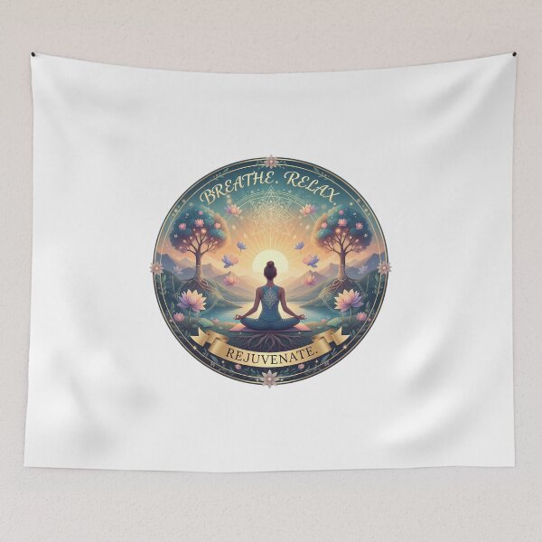 Item preview, Breathe, Relax, Rejuvenate Yoga designed and sold by TajSprinklz.
