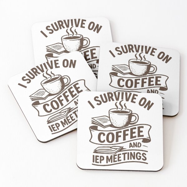 Item preview, I Survive on Coffee & IEP Meetings | Autism Parent Humor Shirt designed and sold by QuestandQuirk.