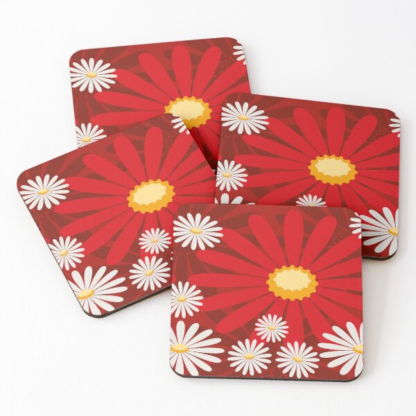 Item preview, The Red and White Daisy designed and sold by ZandraCalif.