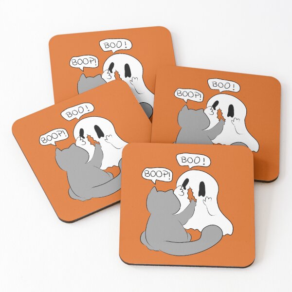 Item preview, BOO BOOP CAT AND GHOST HALLOWEEN designed and sold by HugSomeNettles.