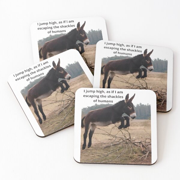 Item preview, Philosophical Donkey Leaping Over Freedom designed and sold by Donkeysart.