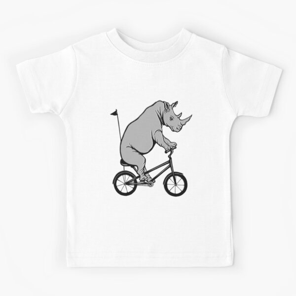 Rhinocéros à vélo, Rhinocéros à bicyclette T-shirt enfant