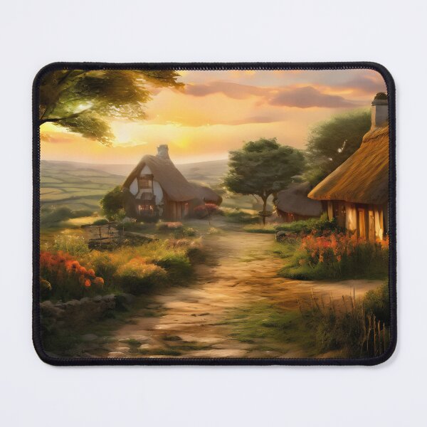 Item preview, Classic Cottagecore Vista - Golden Hour on a Rustic Country Lane designed and sold by Luminari Creations.
