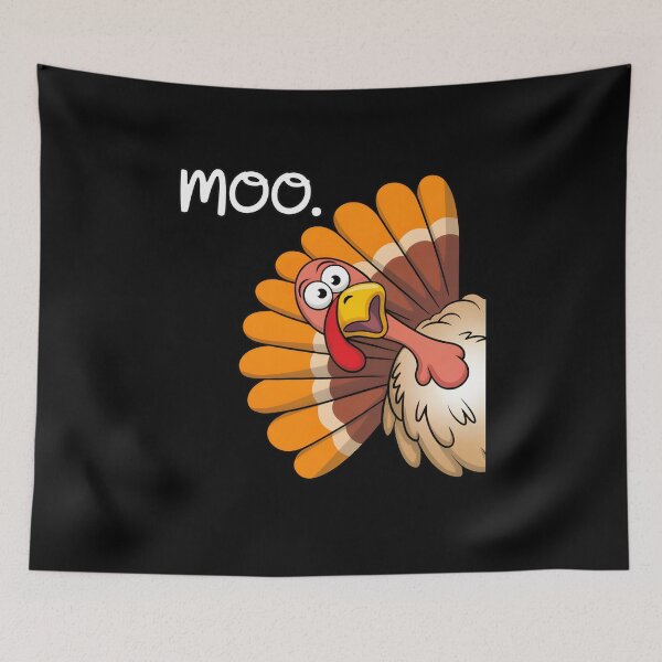 Item preview, Turkey Moo Funny Thanksgiving designed and sold by KarimSoCute.
