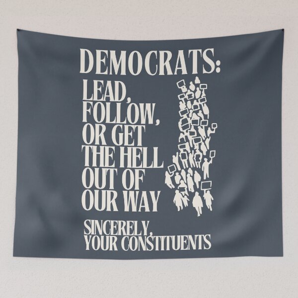 Item preview, Democrats: Lead or get out of the way! designed and sold by leftyshirts.