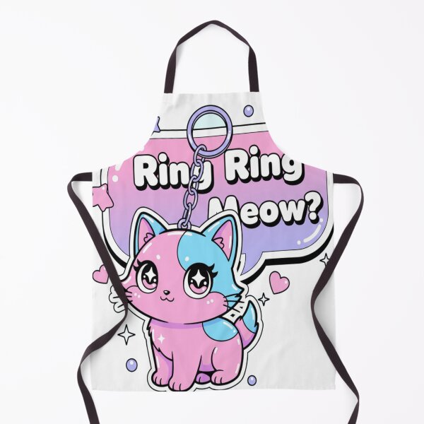 Item preview, Y2K Pop! Kitty Keychain Retro Bubblegum Aesthetic Cat Design designed and sold by Neko-Doodle-co.
