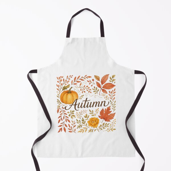 Item preview, Autumn – Pumpkin and Leaves Autumn Design designed and sold by IsyLaneDesign.