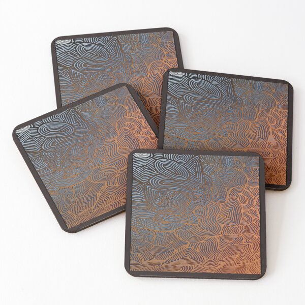 Item preview, Beautiful  vibrant  blue  orange  gradient artwork  designed and sold by NivyasArtistry.