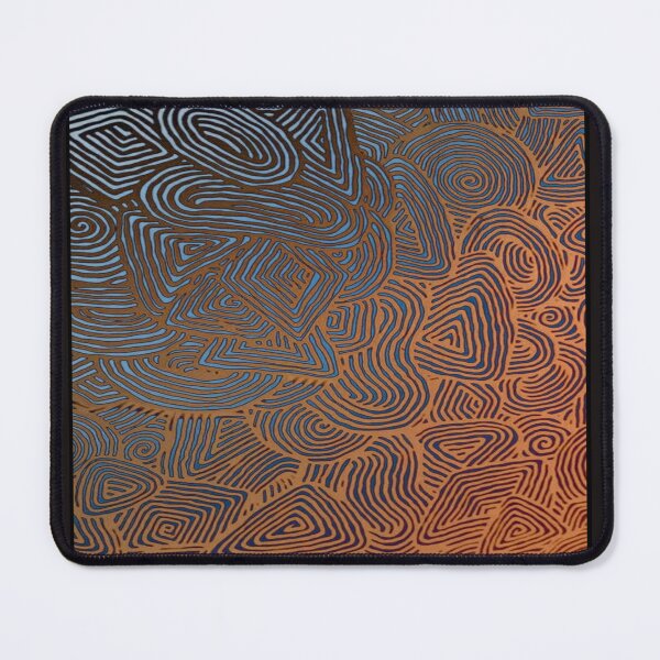 Item preview, Beautiful vibrant blue orange gradient artwork designed and sold by NivyasArtistry.