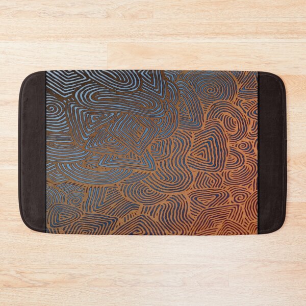 Item preview, Beautiful  vibrant  blue  orange  gradient artwork  designed and sold by NivyasArtistry.