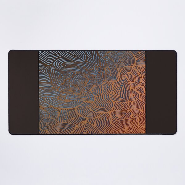 Item preview, Beautiful vibrant blue orange gradient artwork designed and sold by NivyasArtistry.
