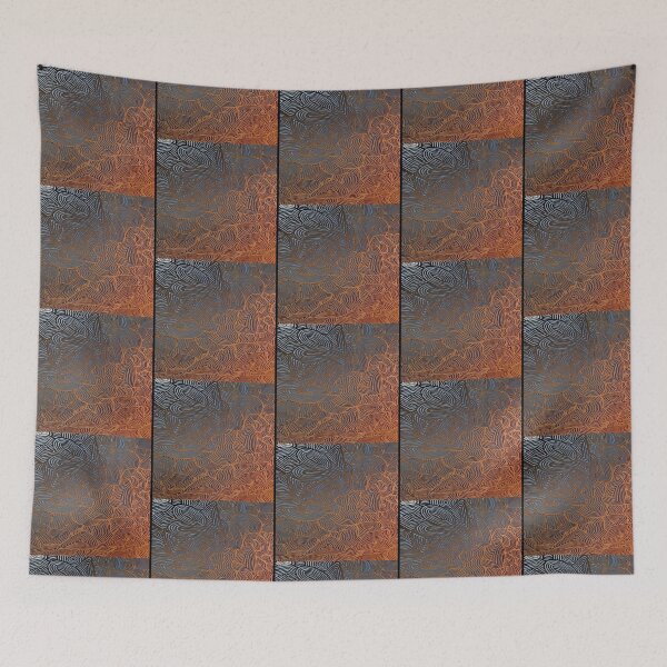 Item preview, Beautiful  vibrant  blue  orange  gradient artwork  designed and sold by NivyasArtistry.