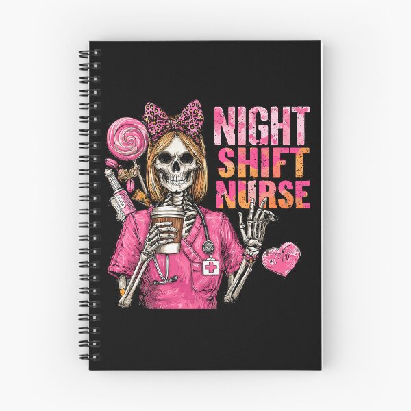Item preview, Funny Night Shift Nurse Halloween Skeleton designed and sold by bimimagic.