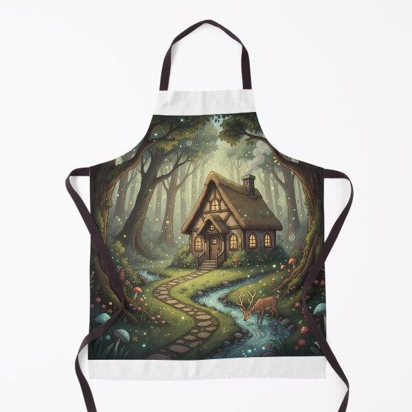Item preview, Cozy Cabin in a Magical Forest designed and sold by TajSprinklz.