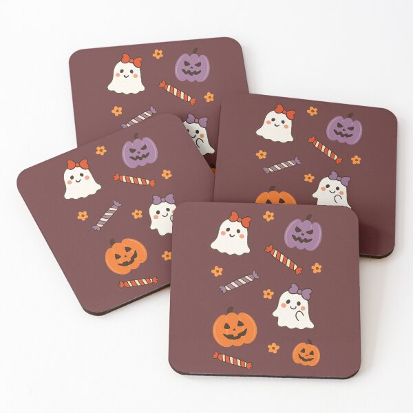 Item preview, Cute Ghosts & Spooky TreatsFantômes Mignons & Friandises Effrayantes   designed and sold by Drawingshirts.