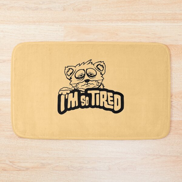 Item preview, I'm So Tired Exhausted Cat Pet Animal Funny designed and sold by shirt-o-mat.