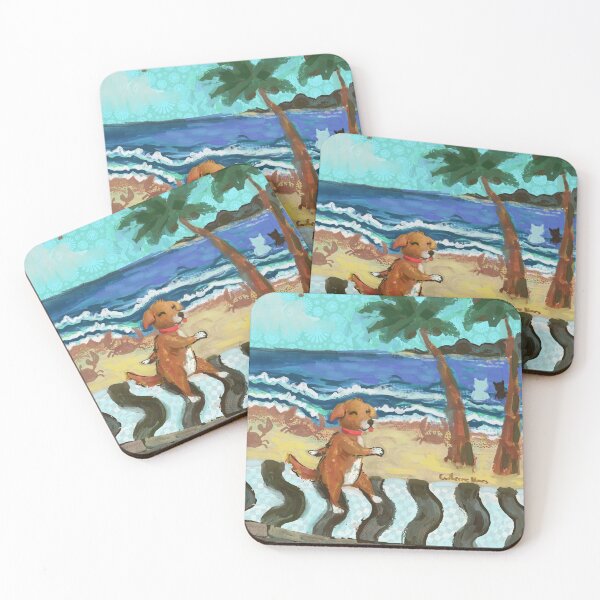 Item preview, dog walking on the promenade stepping on the stripes of the same color because if it steps on the stripes of the other color something horrible will happen designed and sold by guilhernunes.