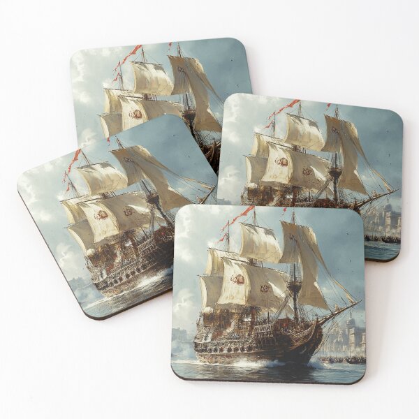 Item preview, Majestic Galleon Ship – Historical Voyage Artwork designed and sold by mliotard.