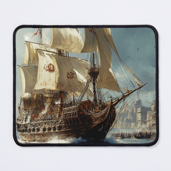 Item preview, Majestic Galleon Ship – Historical Voyage Artwork designed and sold by mliotard.