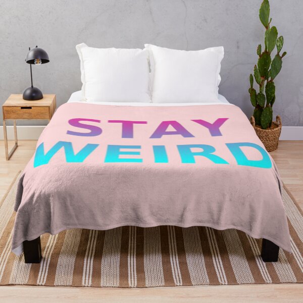 Item preview, Stay Weird Bold Duotone Typography Design designed and sold by Syrupulse.