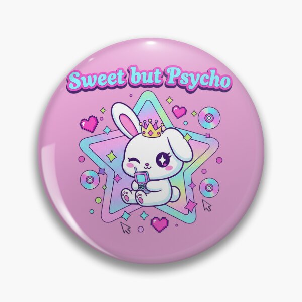Item preview, Sweet but Psycho – Kawaii Bunny Y2K Aesthetic designed and sold by SaicoGN.