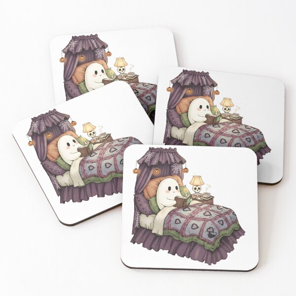 Item preview, cozy ghost reading a book  designed and sold by LittleArij.